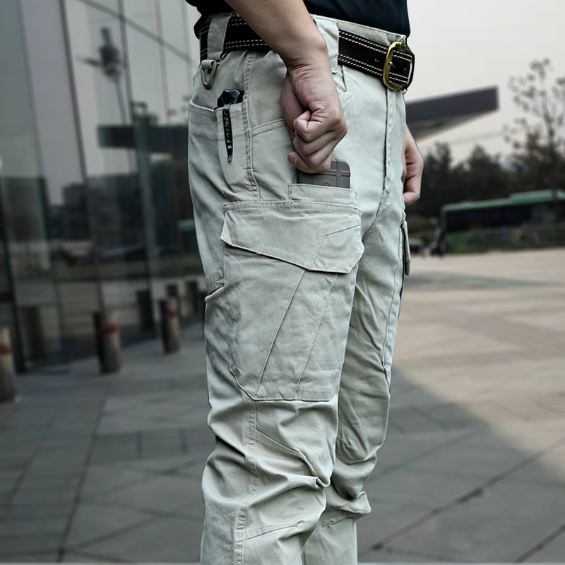 Military Bolt Spring Autumn Tactical Pants Men's Work Pants Outdoor Multi-Pocket Pants Stretch Casual Pants Straight Barrel Commuter Pants Mountaineering Pants