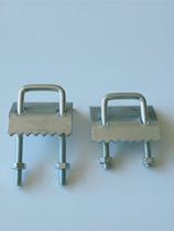 C-steel stainless steel pressure plate with toothed channel steel square card fixing I-steel fastener anti-seismic bracket