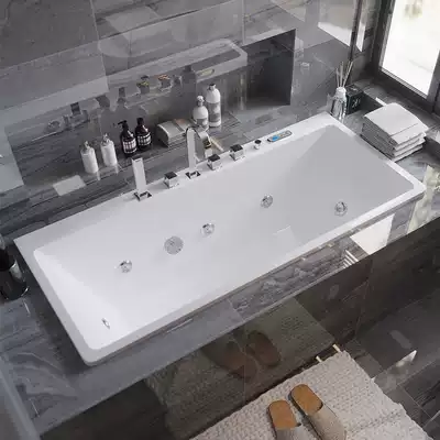 Bath household small apartment dressing room embedded acrylic brickwork deep bubble bath adult Jacuzzi Tub Tub