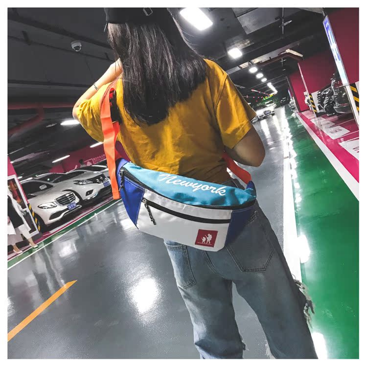 Túi ngực nam phiên bản Hàn Quốc 2018 túi mới nam đa năng đeo vai Messenger túi bf nữ cá tính street hip hop bag - Túi của con người túi charles & keith