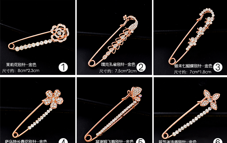 Hoa pha lê Nhật Bản và Hàn Quốc áo len pin lớn phiên bản cardigan trâm nữ trâm cài cổ áo khăn quàng cổ có khóa khăn choàng với phụ kiện trâm cài áo