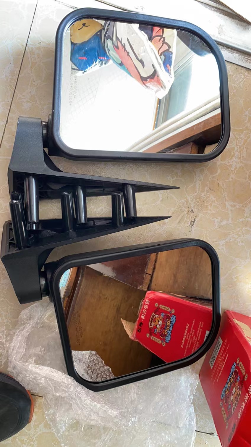 Jiangsu Zongshen three-wheeled skyscraper accessories-mirror after semi-closed J13 car