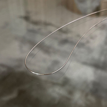 INNOSENSE very thin body 925 sterling silver necklace light luxury niche design cold air snake bone chain folding neck chain