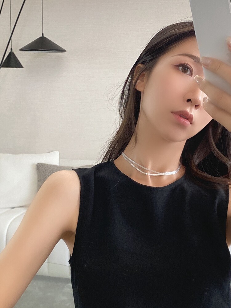 INNOSENSE heavy industry push two wear choker nano silver plated 2021 New Tide niche design necklace