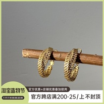 innosense 2020 new design sense niche cross braided ear ring earrings retro port wind net red earrings