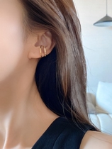 INNOSENSE diamond double layer ear clip 2020 new ear clip without ear hole female temperament advanced French ear ornaments