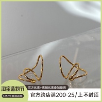innosense High-grade French horseshoe ear clip No pierced female forest department super fairy Retro Hong Kong flavor earrings super fairy