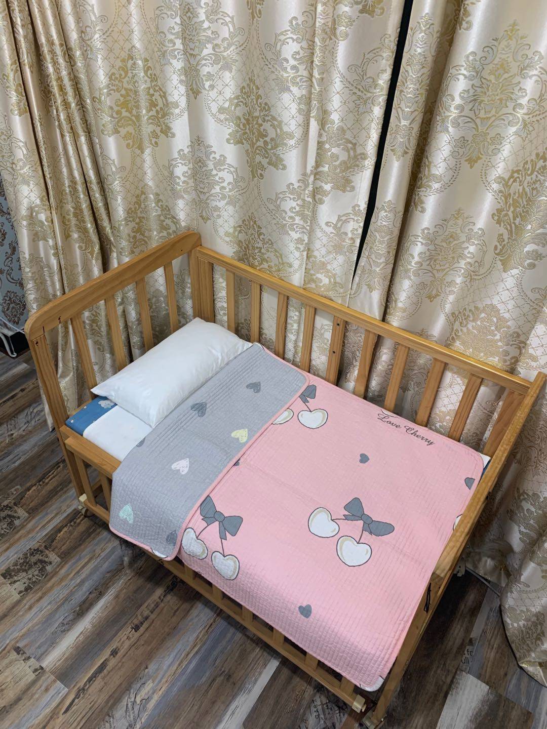 South Korea's foreign trade pure cotton printed twill quilted cartoon washed secret road multi-purpose pad children's single bed sheet 70*100