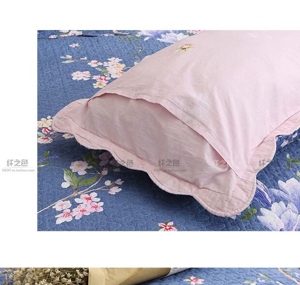 Sợi giường màu bao gồm một gia đình bốn bông rửa sạch bông trải giường ba mảnh giường cotton twill bông - Trải giường drap giường everon