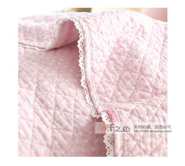 Hàn Quốc được giặt bằng vải cotton trẻ em màu hồng điều hòa không khí mùa hè mát mẻ bằng 1,2 m trải giường nghỉ trưa bộ drap giường