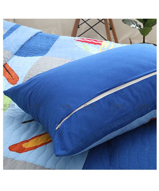 Cotton appliqué quilted trẻ em bé trai trải giường mềm quilt 1,2 m quilted tấm trải giường hai bộ thảm trải giường mùa hè