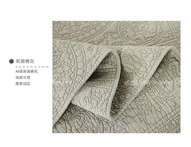 Huy hiệu retro châu Âu quilted bởi ba bộ kaki rắn màu thêu giường bìa bông mô hình trang trí phòng quilt ga trai giuong