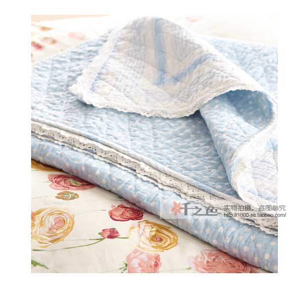Hàn Quốc được giặt bằng vải cotton trẻ em màu hồng điều hòa không khí mùa hè mát mẻ bằng 1,2 m trải giường nghỉ trưa bộ drap giường