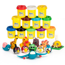 Childrens safety color mud 24 color 12 color wheat flour color mud tool Plasticine mold safety handmade toys