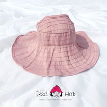 Parent and child sun visor Childrens sunscreen hat Summer baby no top hat for men and women children empty top large cornice hat thin section