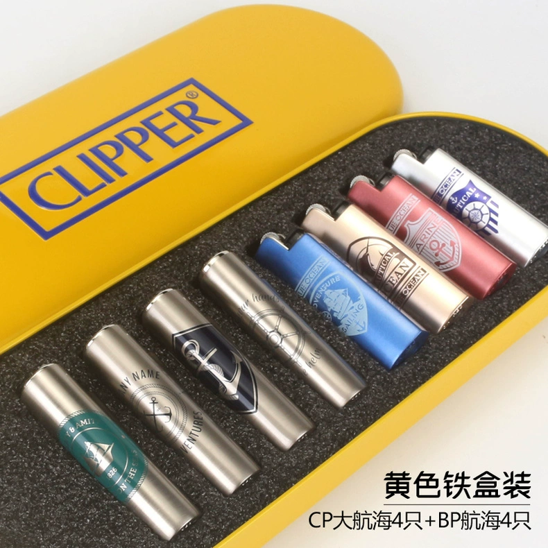 CLIPPER Clifford chính hãng BP22 chính hãng bền bỉ chống cháy nổ kim loại máy bánh xe bơm hơi đá lửa nhẹ hơn - Bật lửa