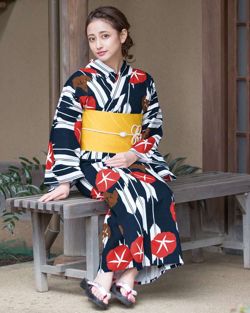 Japanese traditional and bathdress female cotton formal style Japanese style photo retro cos tourism and clothing
