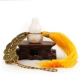 Hongtu удачи, все медные пять императоров и шесть императоров, медная подвеска в виде монеты, белая тыква с сокровищами, украшение для дома, подвеска-сумка