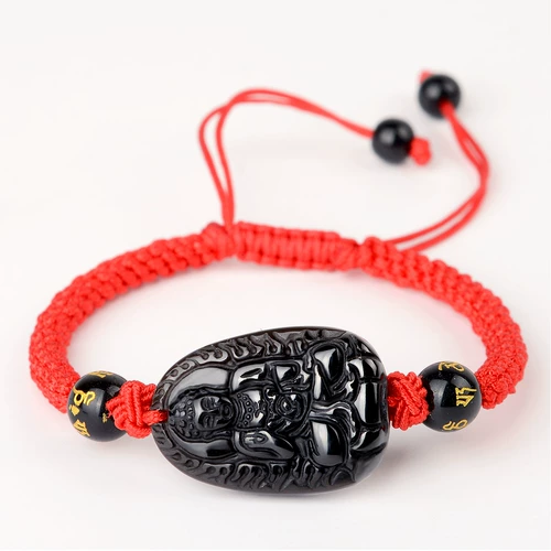 宏图好运 Браслет из красной нити, аксессуар, четки из круглых бусин, китайский гороскоп