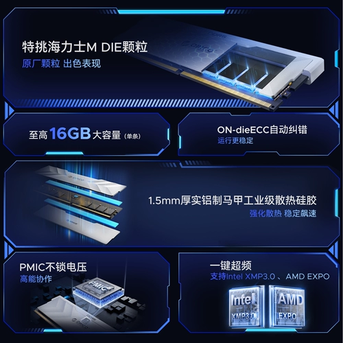 Память Orrick Chiblade DDR5 6400/6000, настольный компьютер, жилет D5, 32 г памяти, 16 г x 2