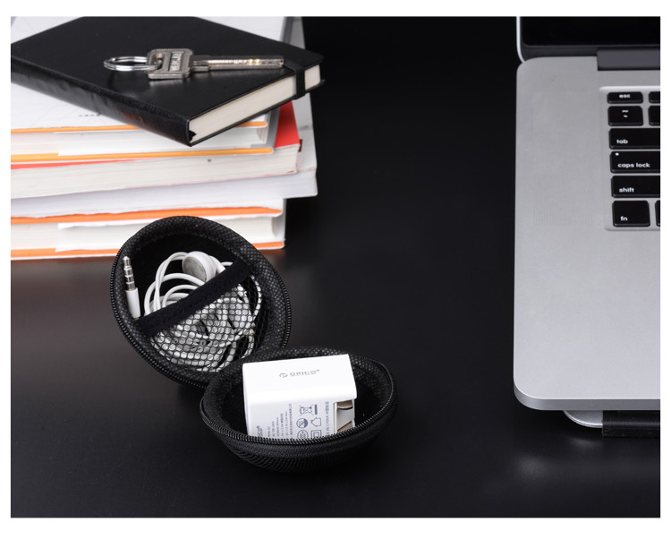 Orico / Orrick Phòng tai nghe Pouch Túi dữ liệu kỹ thuật số cáp sạc nhỏ tai nghe di động hộp hộp - Lưu trữ cho sản phẩm kỹ thuật số hộp đựng tai nghe sennheiser momentum true wireless