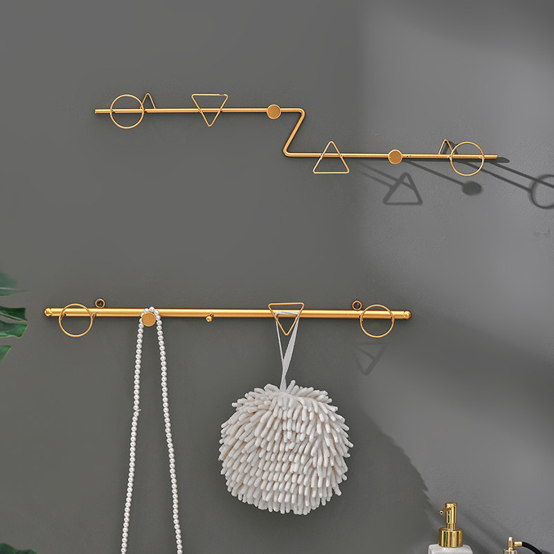 Light luxury wrought iron hook fitting room hangers porch into the door wall clothes hook modern creative clothes hook