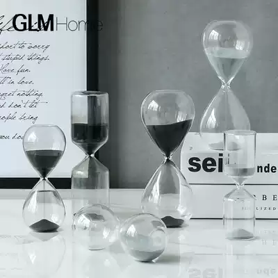 Nordic modern minimalist hourglass timer creative desktop ornaments living room wine cabinet home decorations birthday gifts