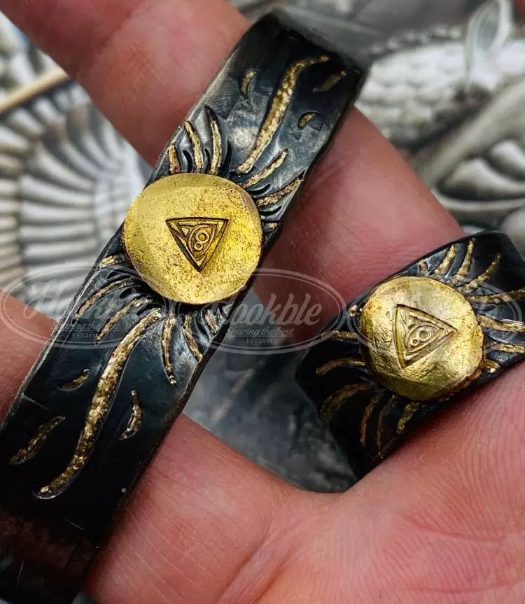 Kaneworks Sun Barrier Silver Edition Three Point Gold Bracelet