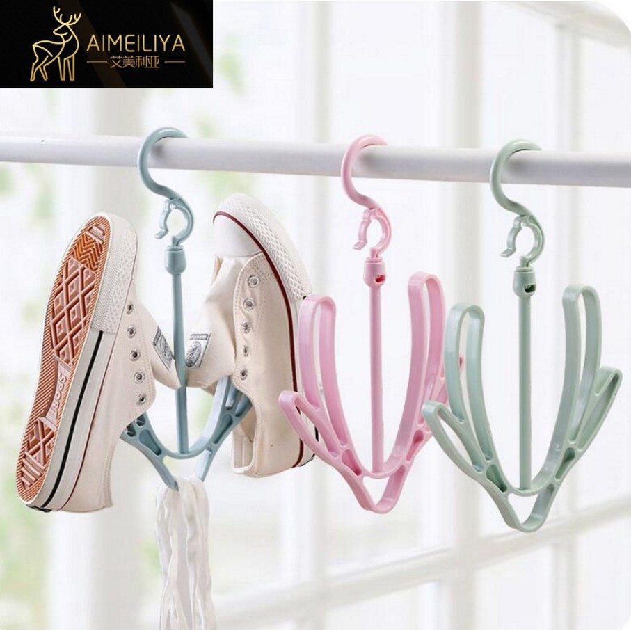 Creative Double Hook Dry Shoe Rack Home Goods Life Daily Necessities Utility Department Store With Little Things Dorm Room