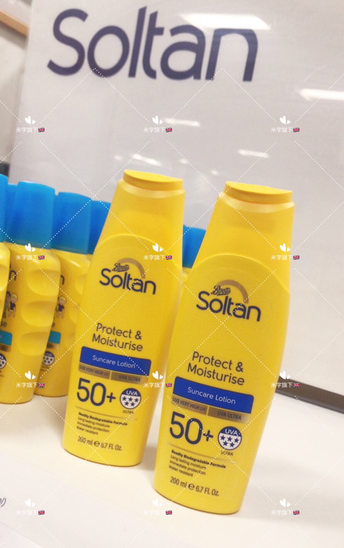 Солнце 现货英国boots soltan防晒霜成人三重防晒保湿spf50倍200ml新版