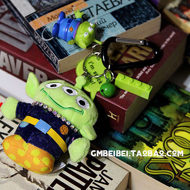 Original Cartoon Fashion Toy Total Mobilised Three Eyelets Plush Paparazzi Key Pendant Key Button Girl Gift