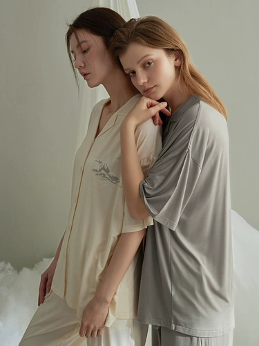 同语 Летняя пижама, мягкий комплект, короткий рукав