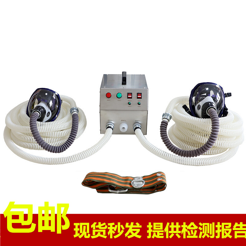 Electric feeding ventilator self-suction long pipe air suction machine lithium battery pipe suction machine single double anti-virus mask