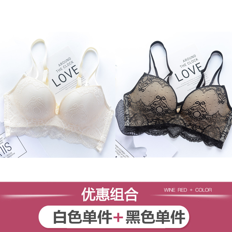 Thép miễn sexy đồ lót womens áo ngực phù hợp với tụ tập trên một đỉnh áo ngực mỏng nhỏ để bảo vệ chống võng ren dày áo ngực.