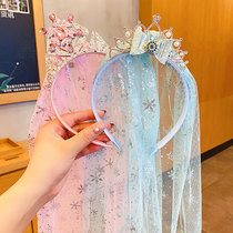 Girls hoop up childrens crown headdress girl headdress girl hair hoop card 2023 new heads sweet hair bundle