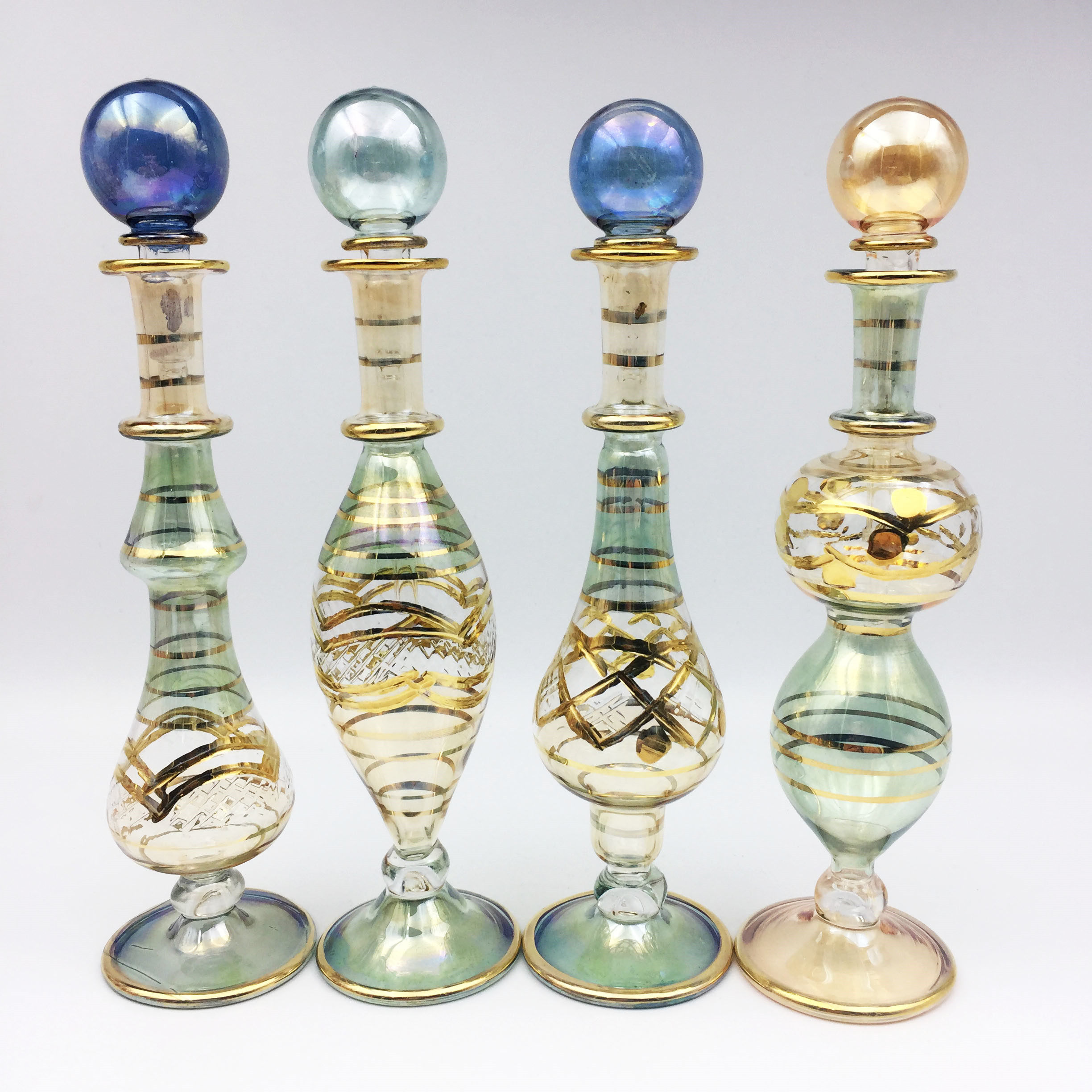 Egypt featured essence bottle essential oil bottle scents water bottle flared ornament glass Home Decorative Goods Hem 15cm