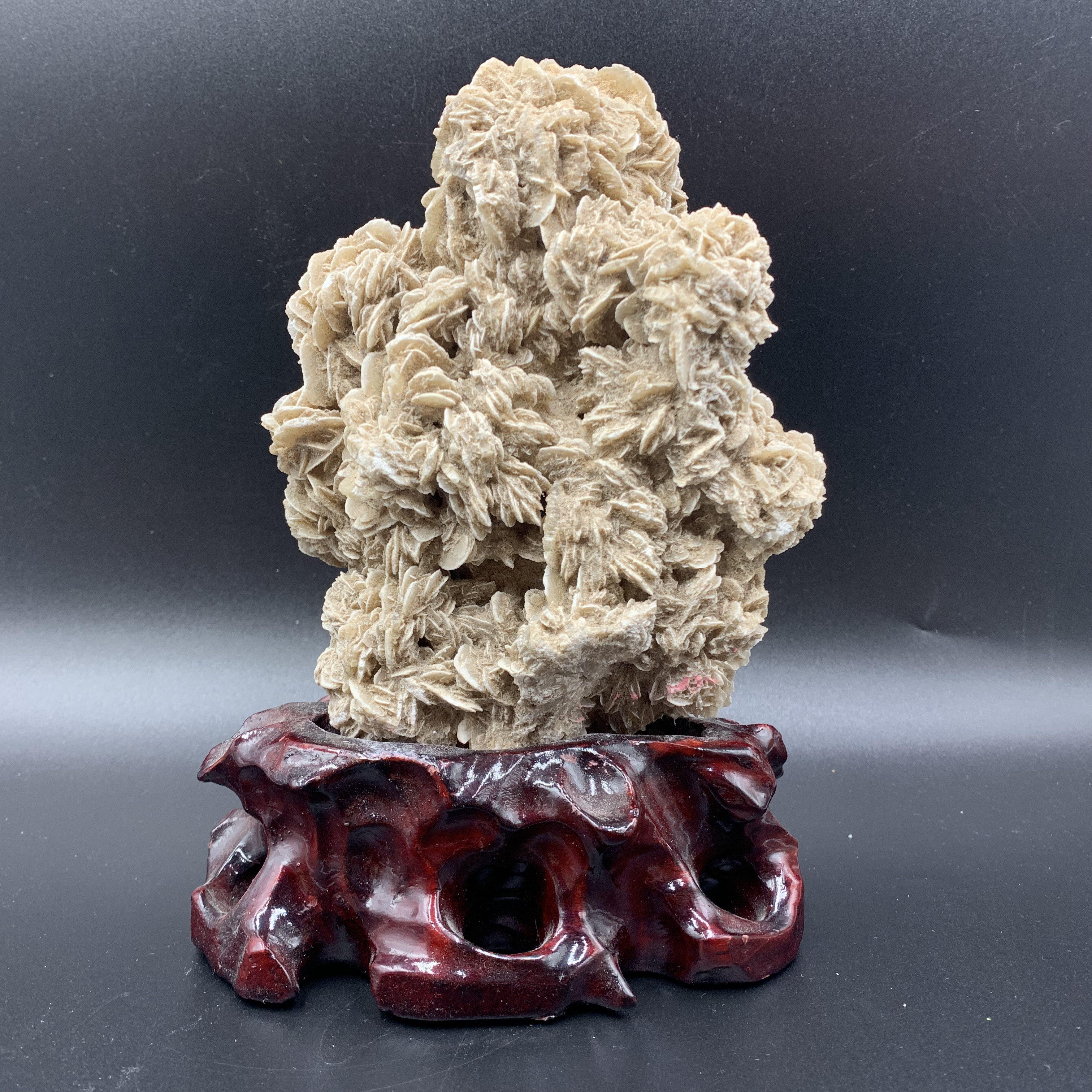 Desert Rose Stone Home Chiite Mineral Ornamental Pendulum Sightseeing Stone Office Swing Piece Collection