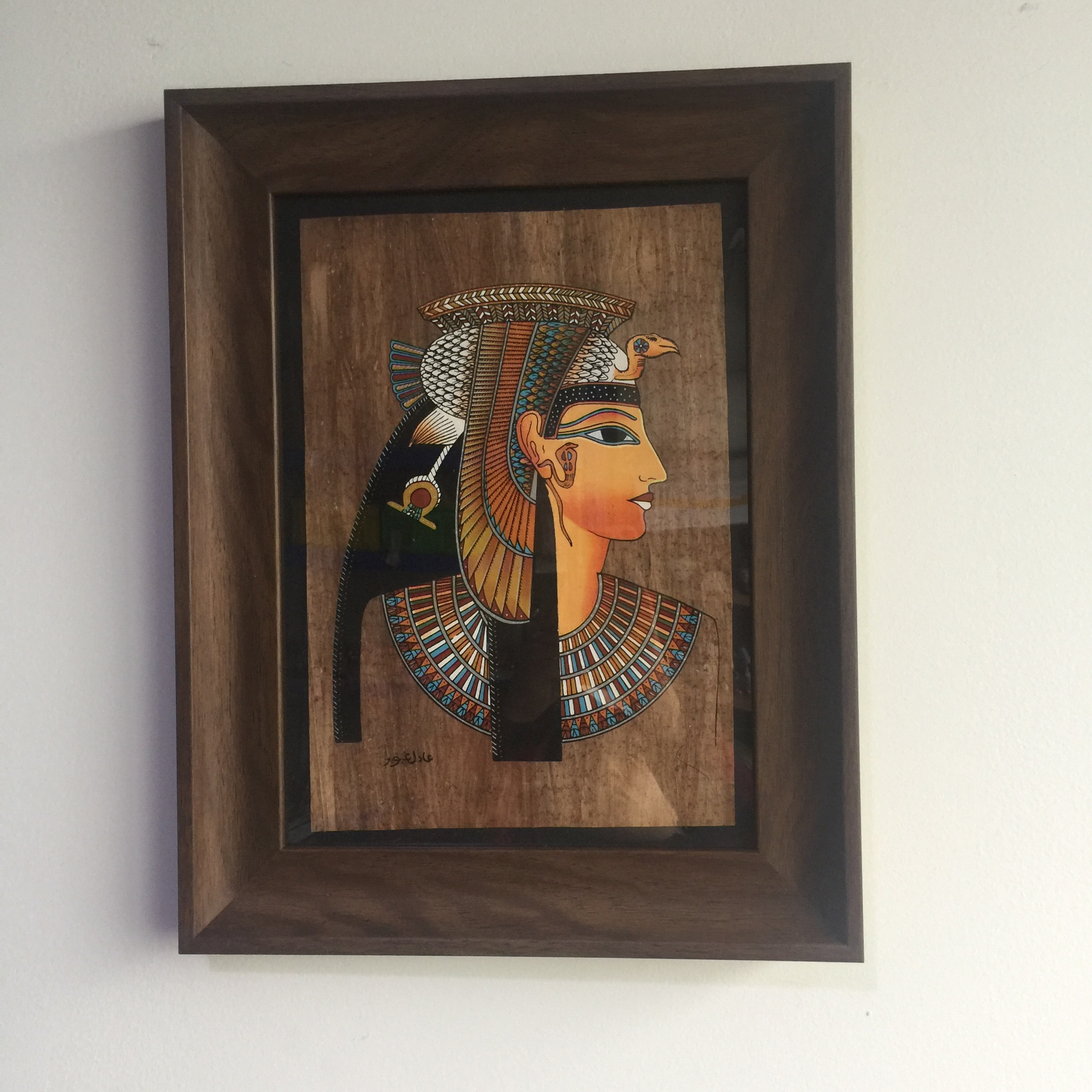 Egypt Featured Paper Sasha Painting With Frame Home Retro Decoration Painting Genguan Painting 30 * 40 Tourist Souvenir