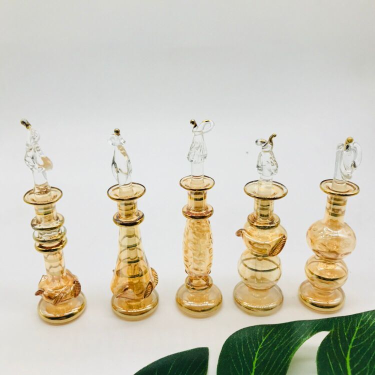 Egypt featured essence bottle Mini 7cm perfume bottle expanded incense technique Gift pendulum decorated with crystal glass decoration Enlarged Perfume Bottle