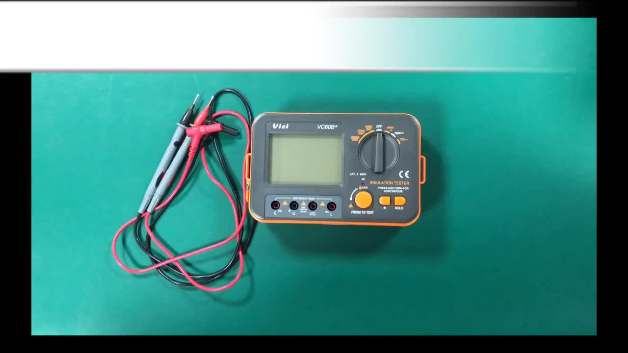 Vc60b+ Digital Insulation Resistance Tester 250v 500v 1000v High