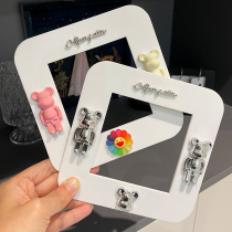Acrylic switch frame cover light luxury style ugly modern simple anti-dirty paste-free switch decorative wall sticker protection