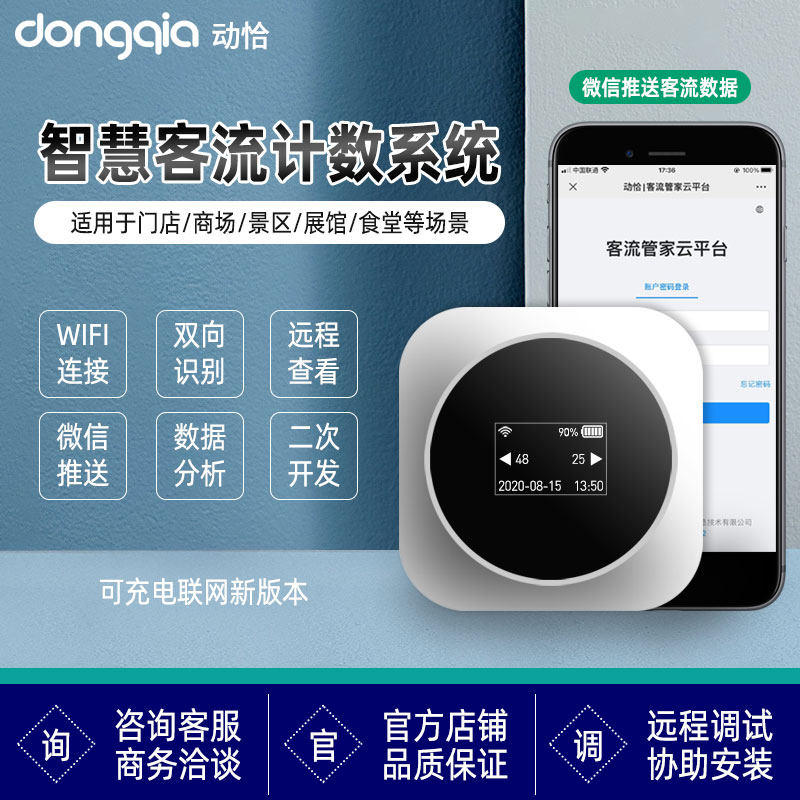 Moving just infrared passenger flow counter, number of people, counter, shopping mall, scenic spot, pavilion, public toilet API