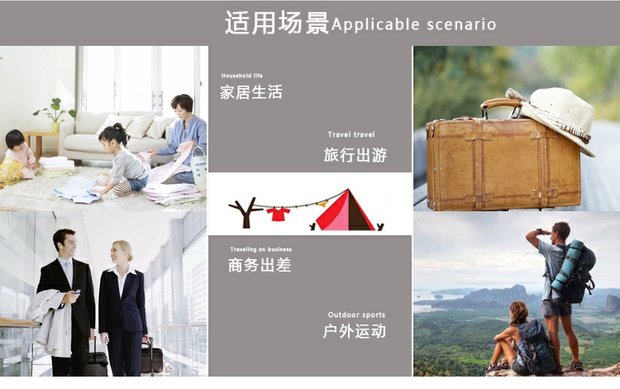 Quần áo du lịch dây phơi di động dây leo núi ngoài trời clip dây phơi quần áo táo bạo chống trượt dây cung cấp du lịch - Rửa sạch / Chăm sóc vật tư balo du lịch mini