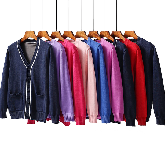 护士毛衣外套开衫女加绒厚保暖大码外穿秋冬季蓝色医院值班工作服