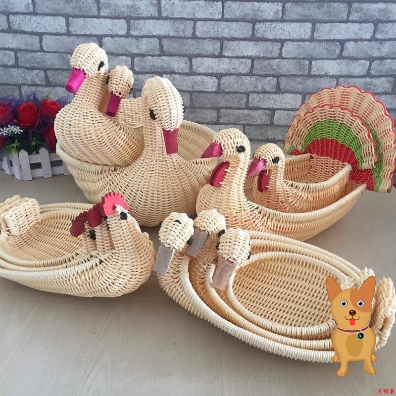 Bucket of bread basket creative woven package like bamboo bamboo basket household sweet fruit