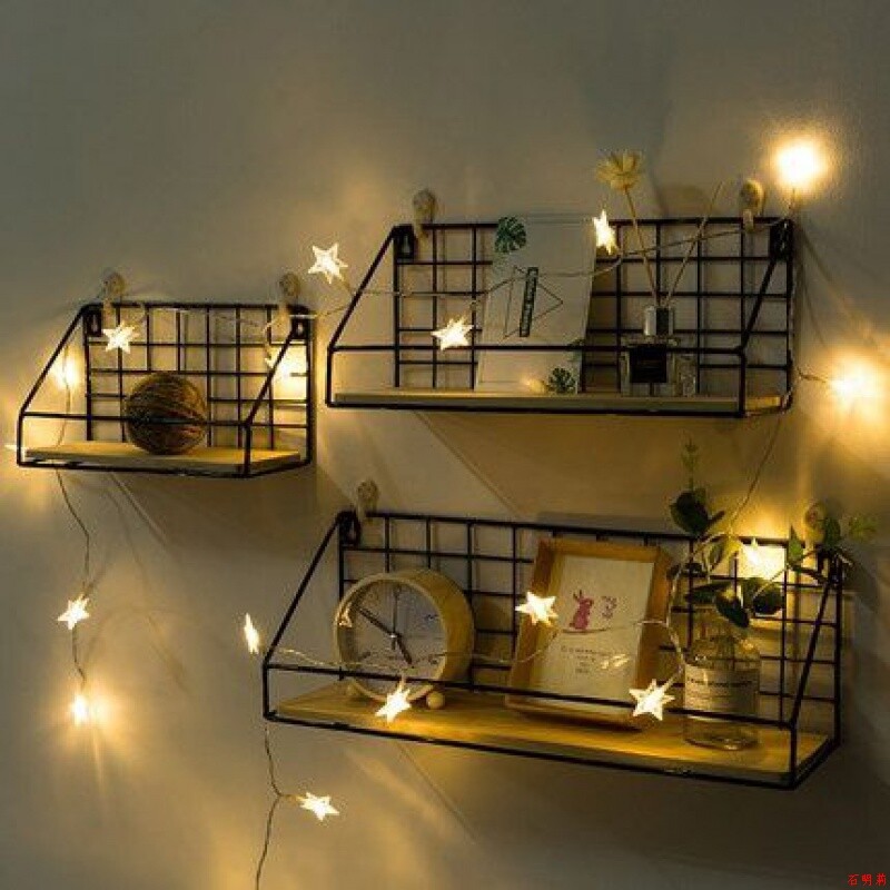 Wood frame white square wall wall wall wall wall wall wall iron mesh makeup counter chamber skin care products