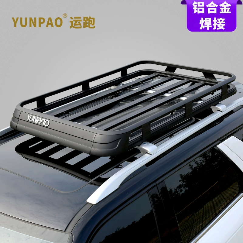 Khung hành lý mui xe hợp kim nhôm Khung hành lý Mitsubishi Outlander Pajero màu đen mui xe khung du lịch - Roof Rack