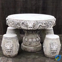 Stone Table Stone Bench Courtyard Set of antique Eight Immortals Table Carved Dining Table Cold Pavilion Natural Stone Outdoor Table And Chairs Mahjong Table