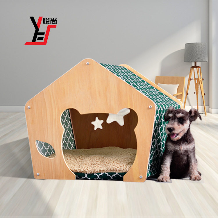 New pet furniture cat and dog shack-style light luxury design Japanese and Korean style cabin four seasons universal indoor cat house
