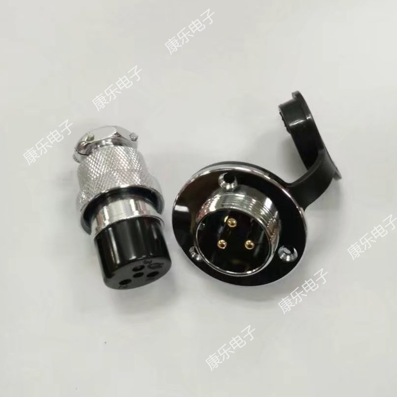 Aviation plug connector 25M-3A 3E(3 core) DF25-3T M25 3 core round flange
